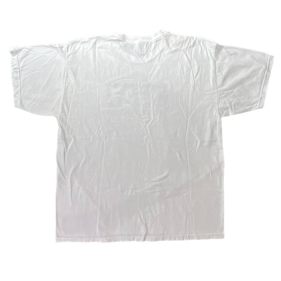 Gildan FIFO First In First Out Short Sleeve Crew Neck Tee Shirt XL White Black - Picture 2 of 10